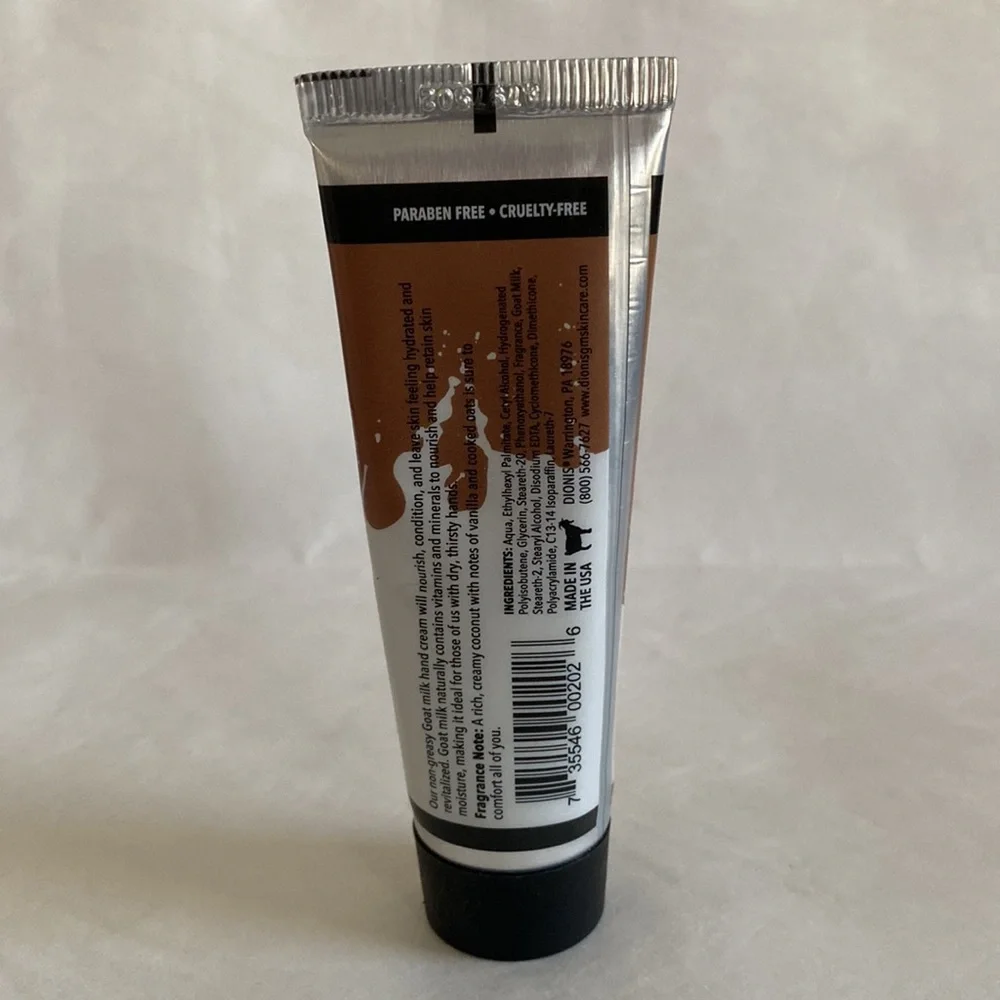 DIONIS Milk & Honey Goat Milk Hand Cream 1.0oz NIP SEALED